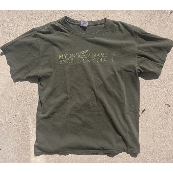 Gildan Other - 3 for $10 Mens Green T-Shirt Dark Olive Green Gildan Couch Snoring Humor XL 2012